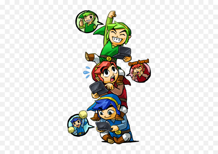 The Legend Of Zelda Tri Force Heroes Characters - Tv Tropes Legend Of Zelda Triforce Heroes Emotes Png,Zelda Triforce Png