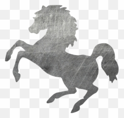 Download Cropped Metal Horse Rearing 1 - Juventus Horse Logo Horse On Hind Legs Silhouette Transparent Png,Mustang Horse Png