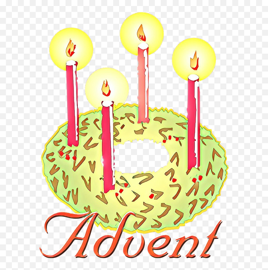 Clip Art Advent Candle Wreath Christmas Graphics - Cartoon Advent Wreath Png,Candles Transparent Background