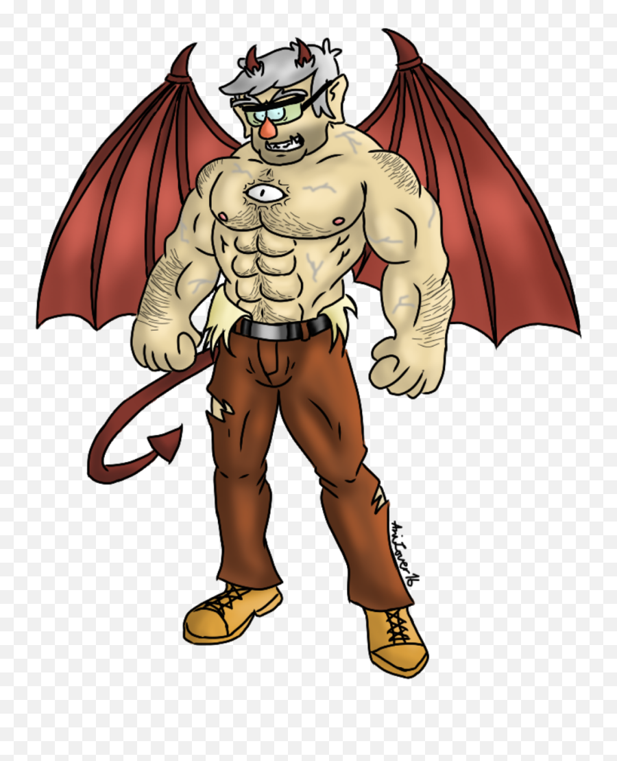 The Demonic By Anilover16 - Muscle Grunkle Stan Png,Grunkle Stan Png