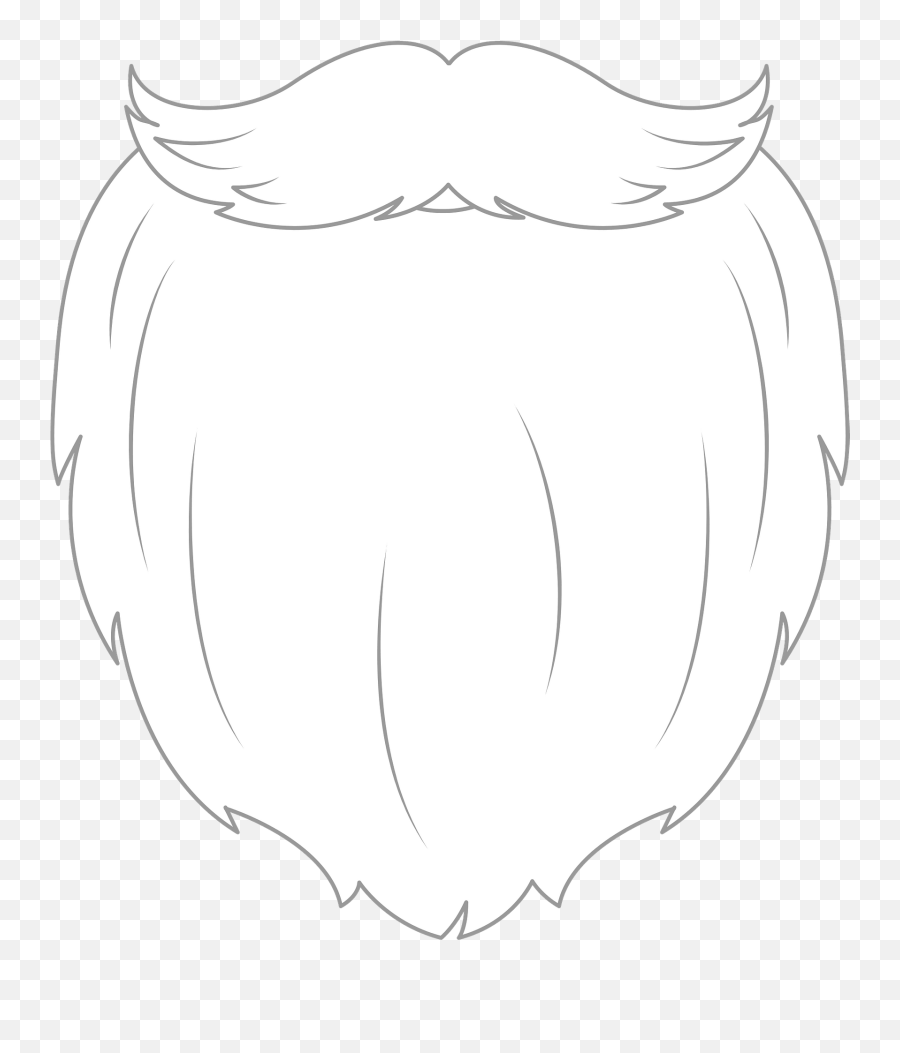 Santa Beard Mask Clipart - Cartoon Png,Santa Beard Png - free transparent  png images 