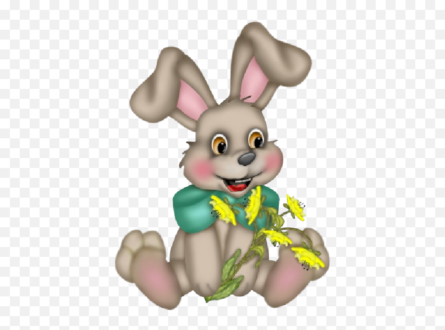 Download Hd Easter Bunny Cartoon Cute - Png Image Easter Bunnies Transparent Png,Easter Bunny Transparent Background