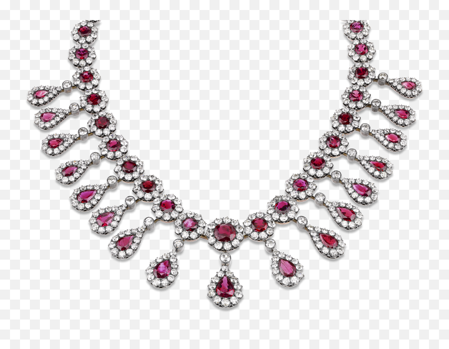 Download Hd Ruby Necklace Png - Diamond Jewelry Necklace Png Necklace Victorian Era Jewelry,Necklace Png