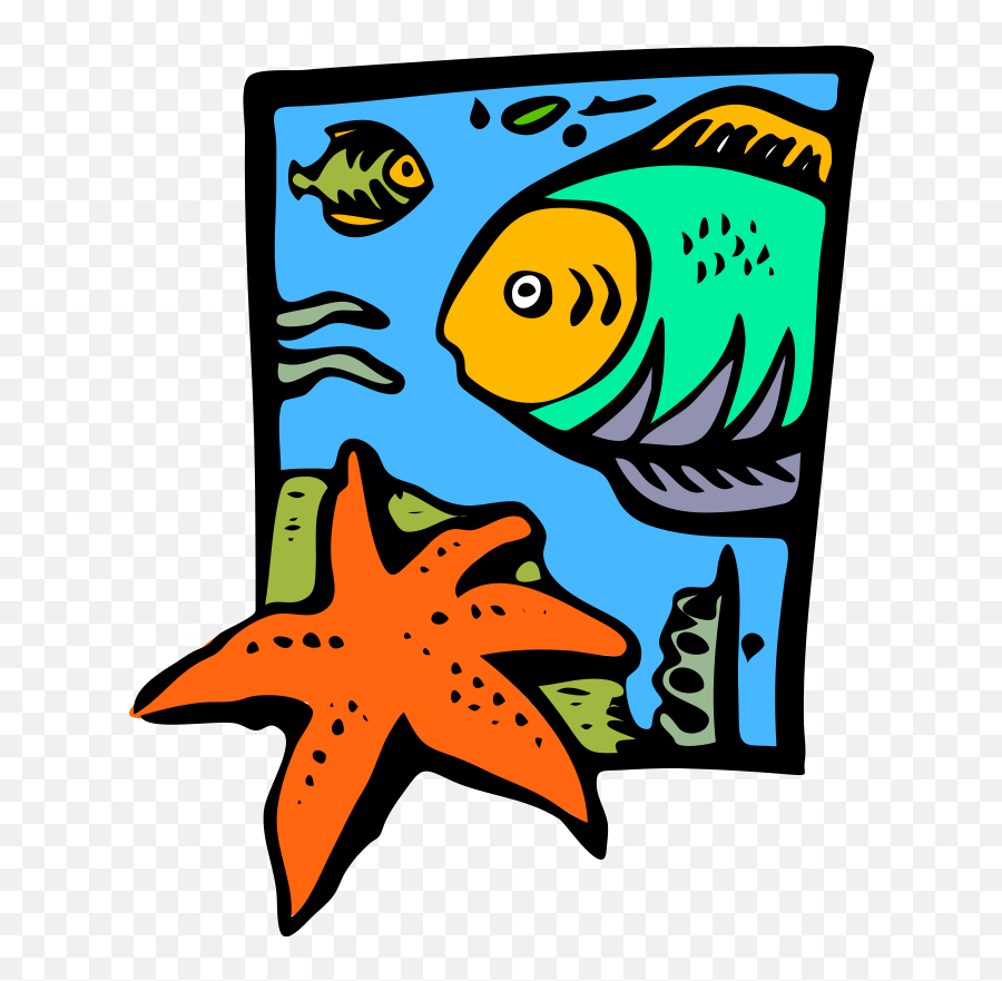 Download Hd Starfish Clip Art - Marine Life Clipart Marine Biology Clipart Png,Starfish Clipart Transparent Background