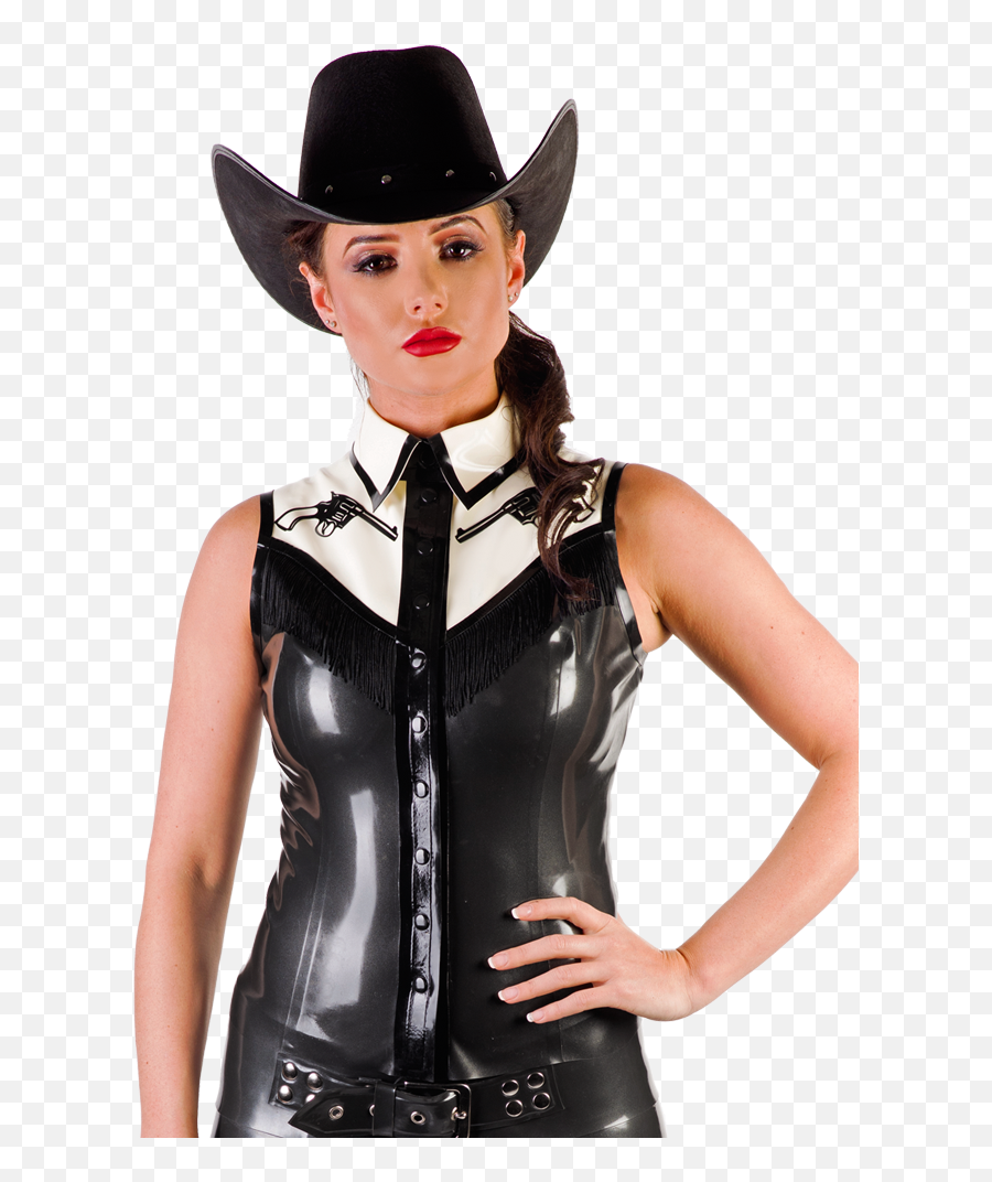 Cowgirl Button Shirt Sleeveless - Womens Kraken Tee Shirts Png,Cowgirl Png