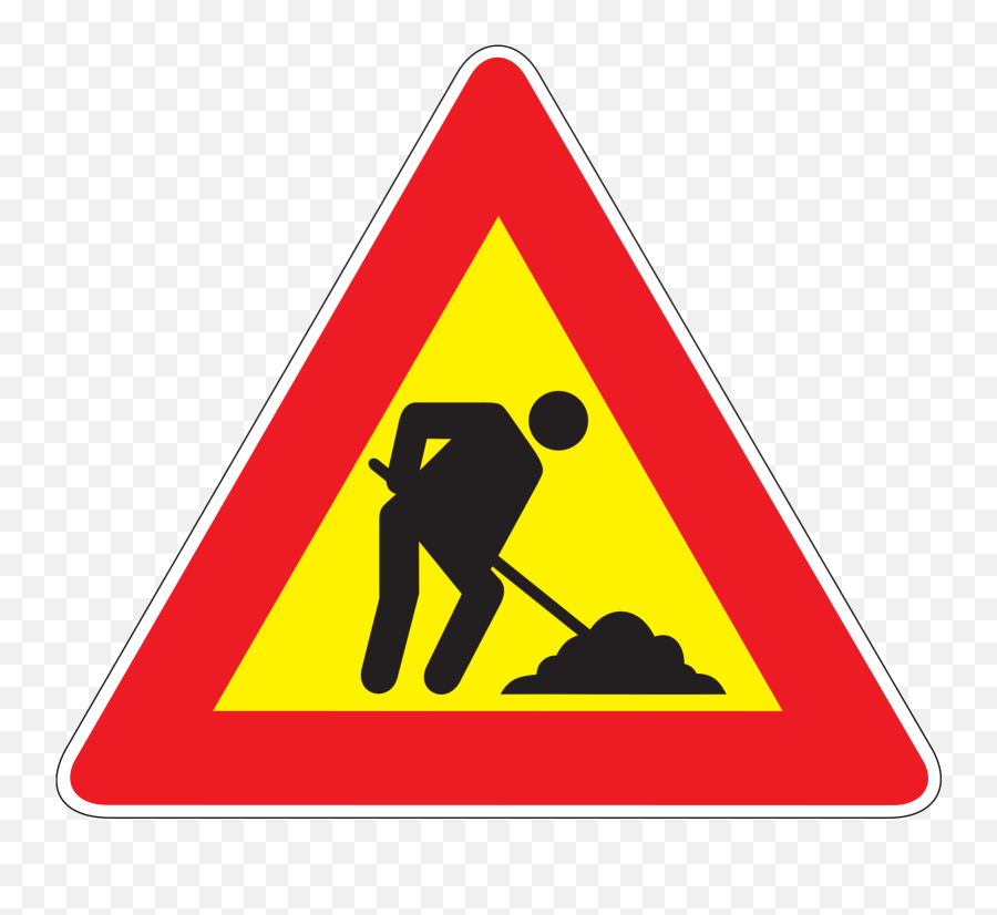 Construction Symbol Svg Vector Clip Art - Construction Men At Work Sign Png,Construction Clipart Png