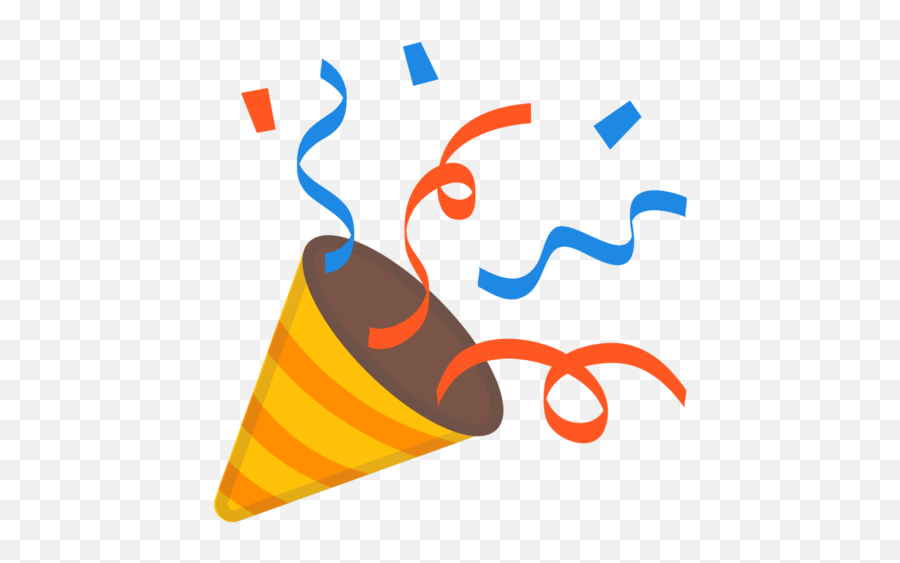 Party Popper Emoji - Party Popper Png,Party Horn Png