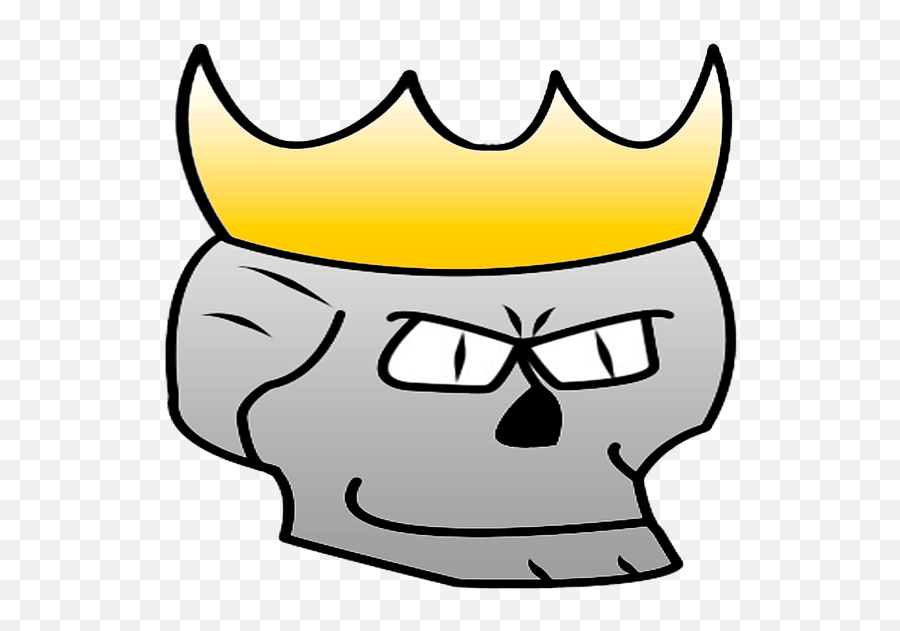 Skull With Crown Clipart Free Download Transparent Png - Portable Network Graphics,Crown Drawing Png