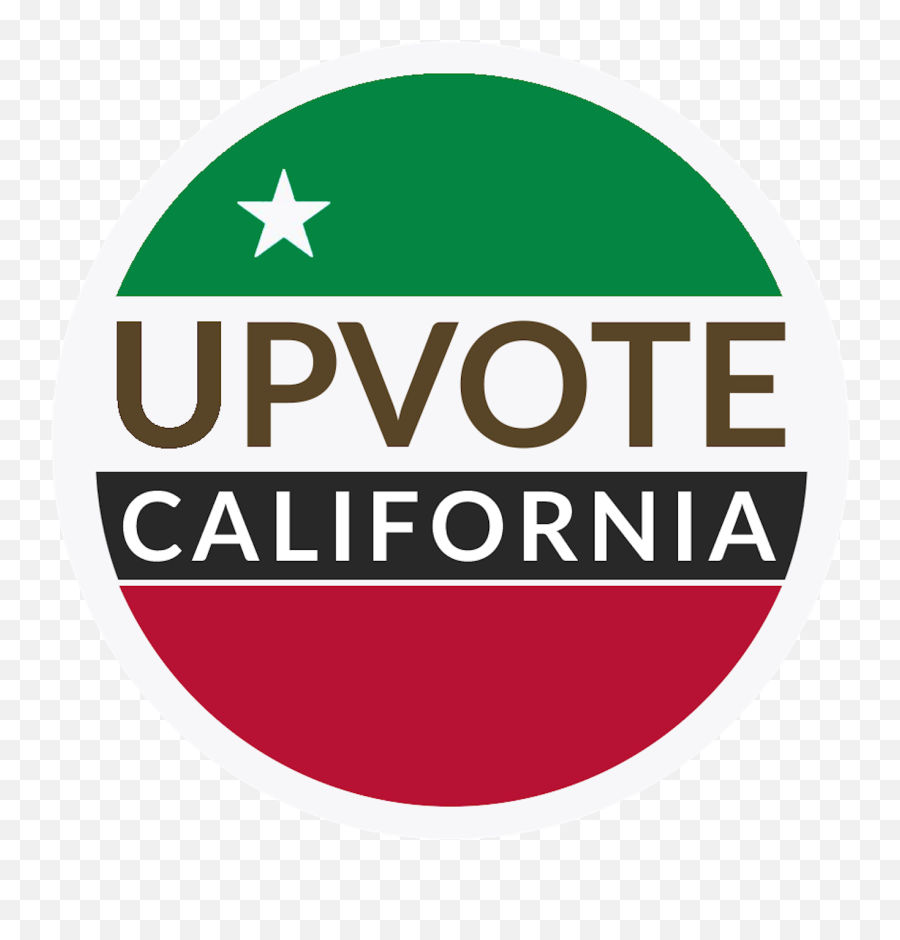 Upvote California - Vertical Png,Upvote Png