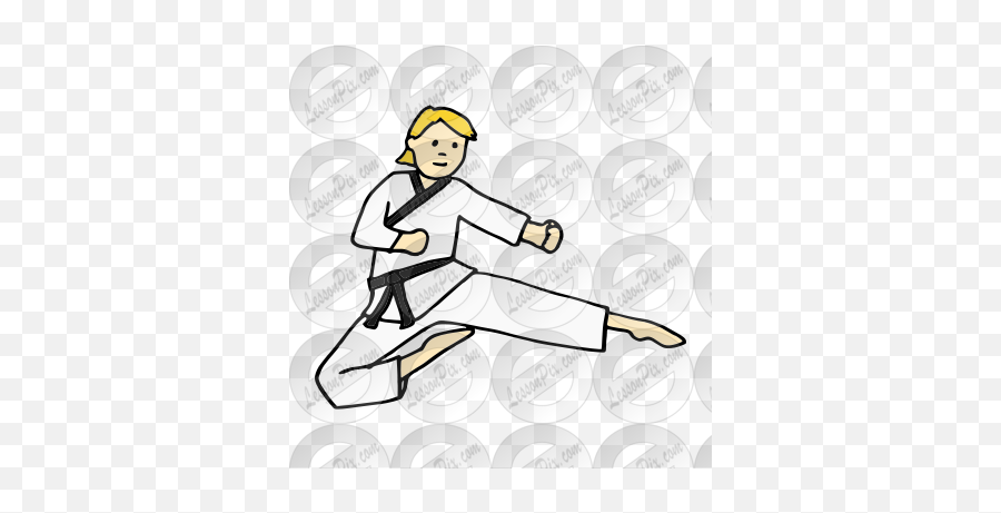 Karate Picture For Classroom Therapy Use - Great Karate Martial Arts Uniform Png,Karate Png