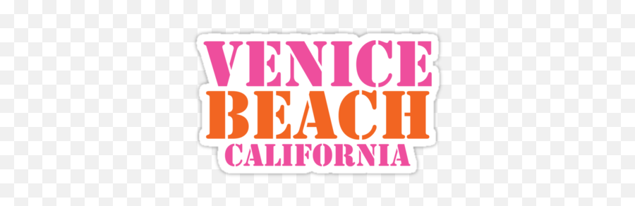 Venice Beach California Stickers By Anabellstar Redbubble - Png Transparent Venice Beach California Logo Png,Redbubble Logo Png
