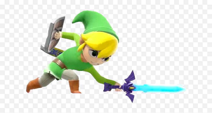 Ssbu Toon Link Attacking Sword - Transparent Toon Link Smash Png,Toon Link Transparent