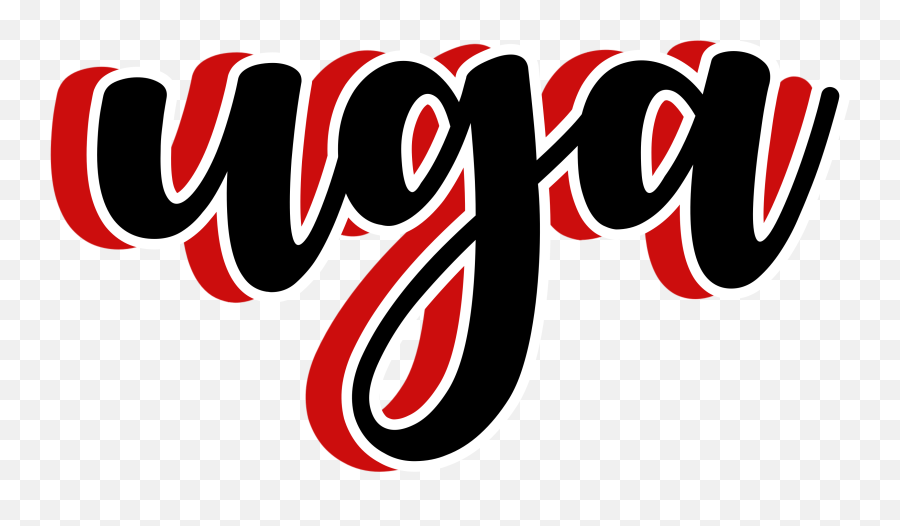 Uga Cursiveu0027 Sticker By Ccaaiittlllyynn In 2020 Cursive S - Dot Png,Uga Logo Png