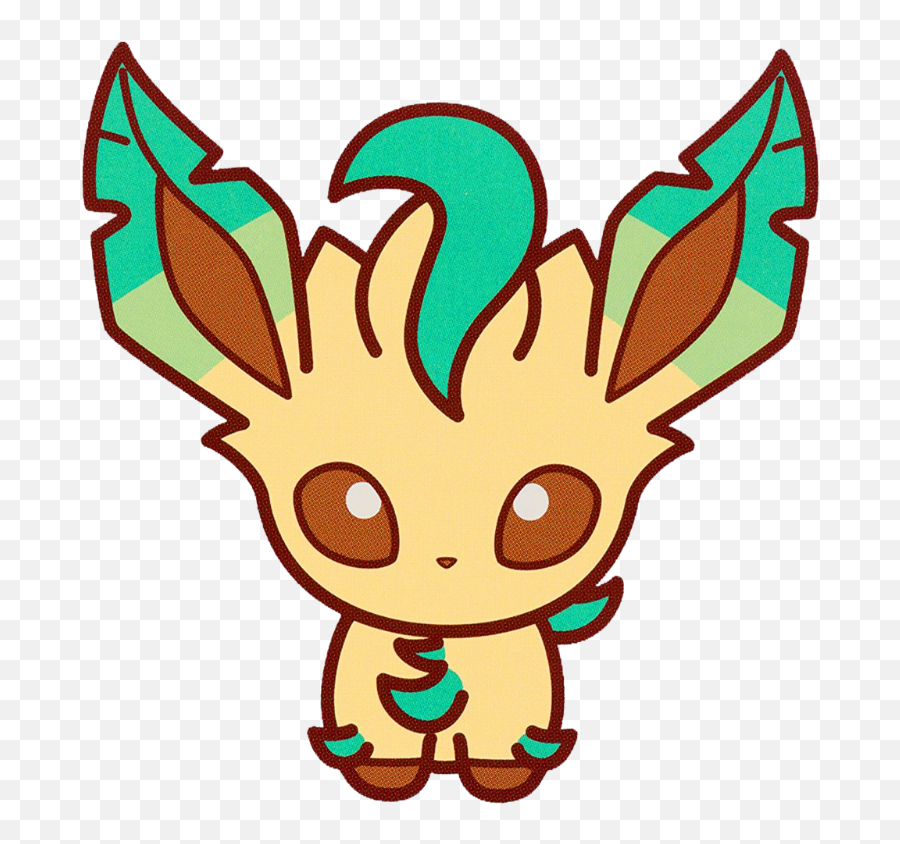 Cute Pokemon Pictures Tattoo - Leafeon Sticker Png,Leafeon Transparent