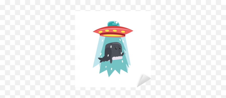 Alien Ufo Spaceship Taking Away Whale - Nave Espacial Con Burros Png,Ufo Beam Png