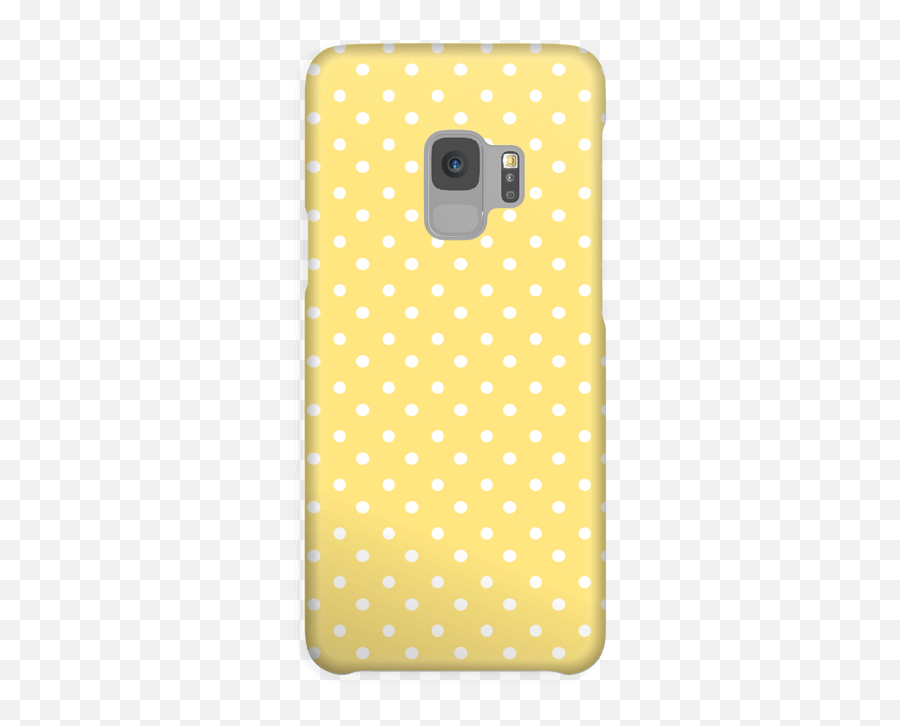 Yellow And White Dots - Galaxy S9 Case Mobile Phone Case Png,White Dots Png