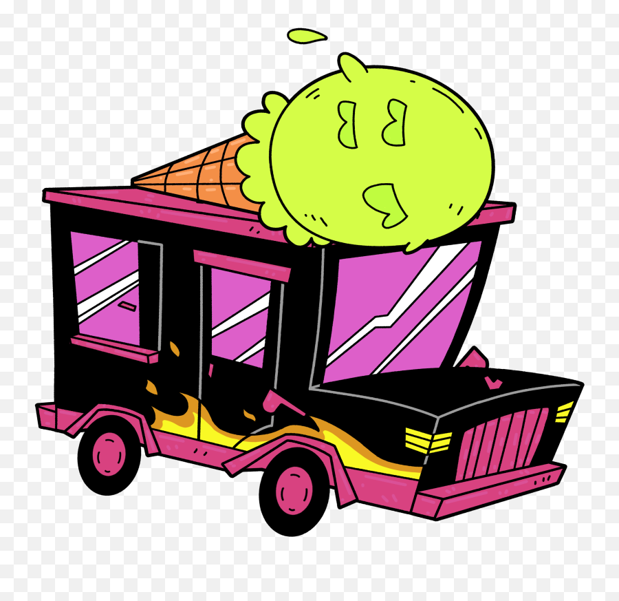Deadly Ice Cream Truck Driverus Deadlius - Toejam U0026 Earl Sundae Driver Cartoon Png,Ice Cream Truck Png