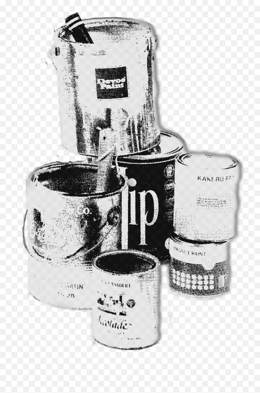 Cans Paint Blackandwhite Grunge Png Sticker By Sheee - Cylinder,Grunge Banner Png