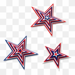 Red White And Blue Star Png Transparent - Portable Network Graphics,Star Transparent Background