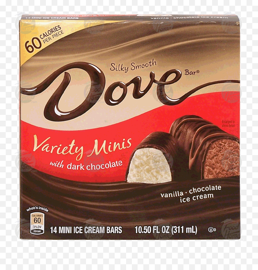 Dove Variety Minis With Dark Chocolate Ice Cream 14 - Count Vanilla Ice Cream Dove Mini Dark Chocolate Png,Dove Chocolate Logo