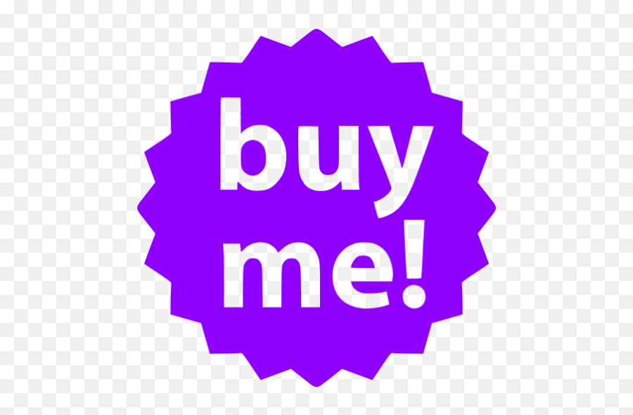 Violet Buy Me Badge Icon - Free Violet Badge Icons Dot Png,Buy Icon