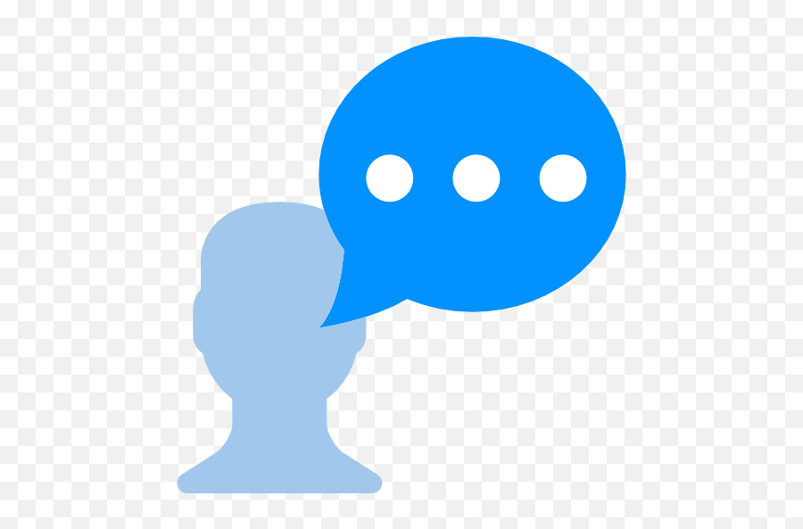 Chat Dialogue Bubbles Bubble Talk Man Person Free Icon - Person Chat Icon Png,Dialogue Icon