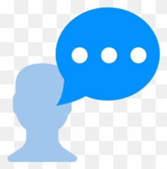 Chat Dialogue Bubbles Talk Man Person Free Icon - Person png