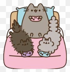 Popular And Trending Pusheen Stickers - Cute Video Game Transparent Gif png