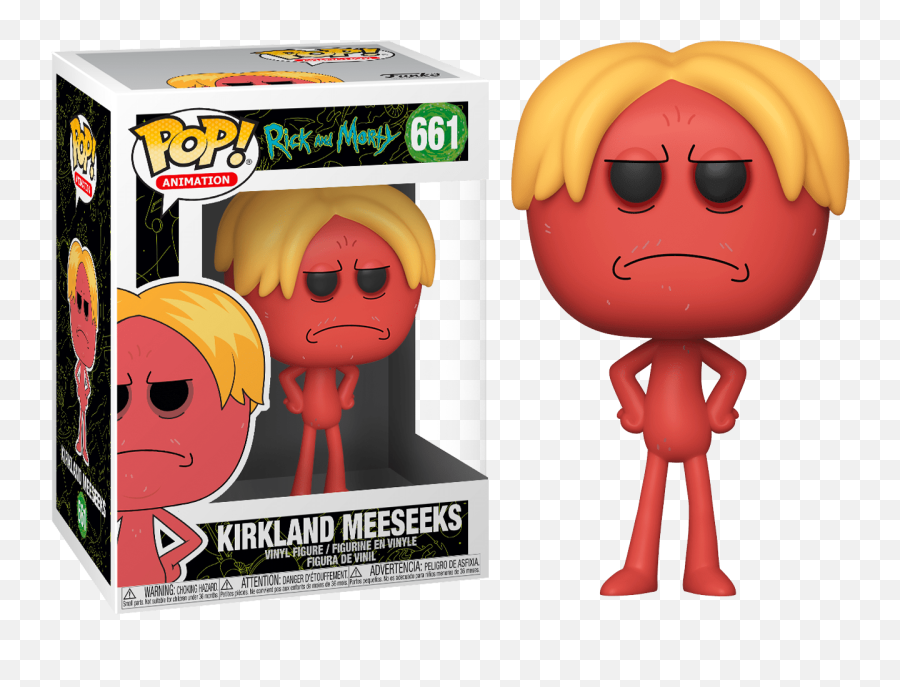 Rick And Morty - Kirkland Meeseeks Pop Vinyl Figure Rick And Morty Funko Pop Png,Rick And Morty Png