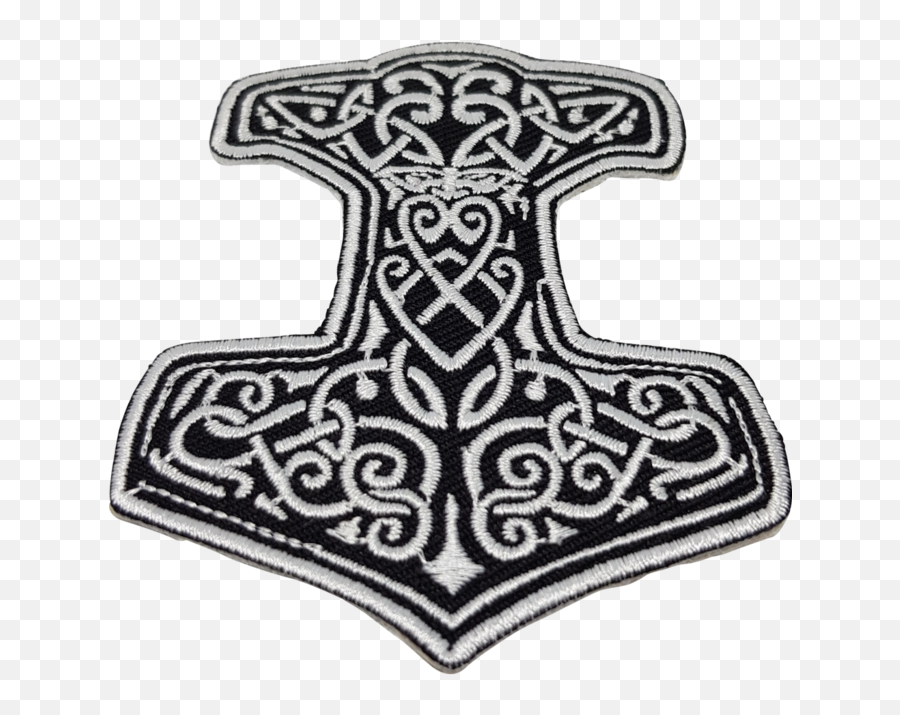 Mjölnir Patch - Viking Norse Mythology Nordic Full Size Norse Mythology Thors Hammer Png,Viking Png