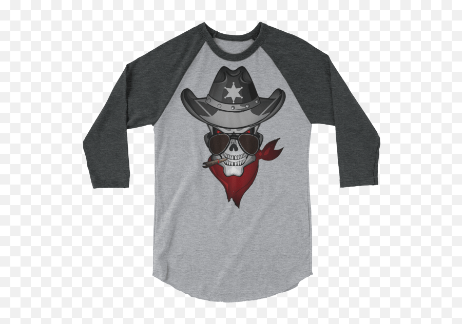Dallas Cowboy Skull Long - Sleeve Shirt Skull Png,Dallas Cowboy Logo Images