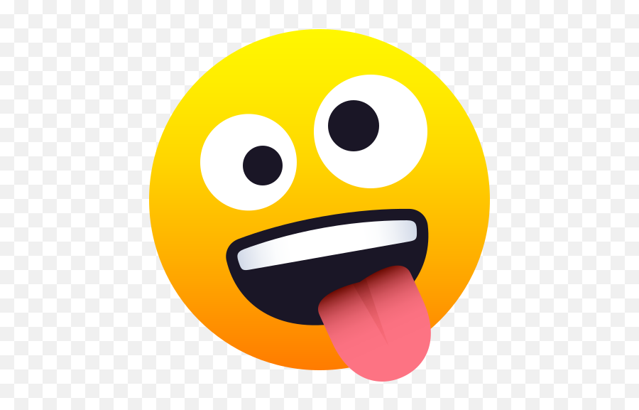 Emoji Crazy Face To Copy Paste Wprock - Zany Face Emoji Png,Kissing Icon Facebook