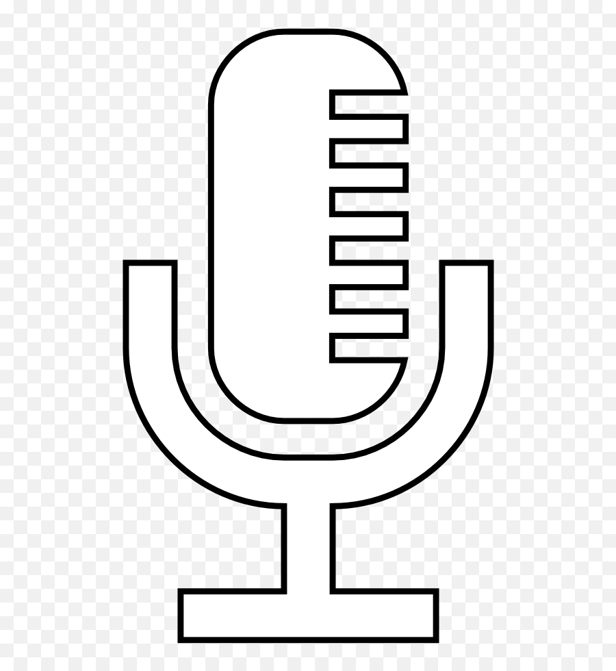 Monochrome - Clip Art Library Microphone Logo In White Png,Google Now Microphone Icon