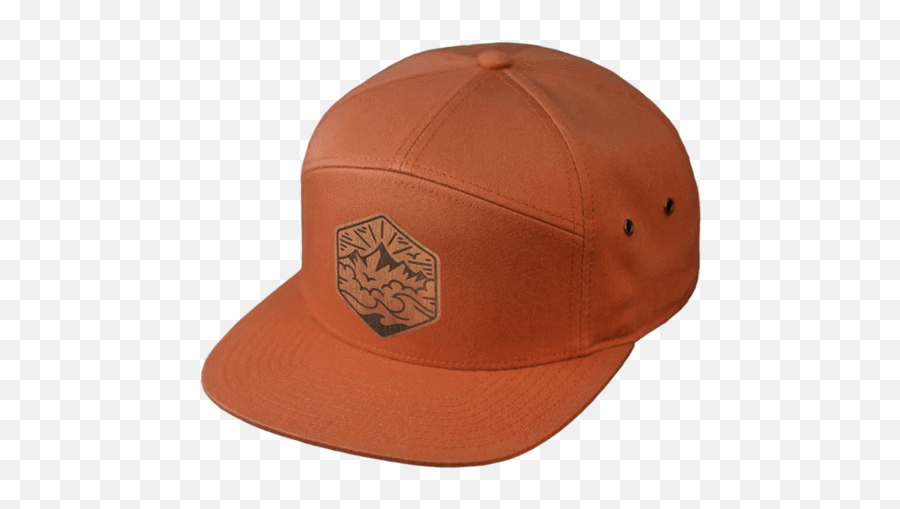 Custom Wood Patch 7 - Panel Strapback Hat Corporate Gifts For Baseball Png,Patch Panel Icon