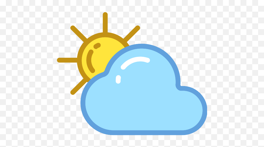 Cloudy Clouds And Sun Vector Svg Icon 2 - Png Repo Free Dharmachakra Png,Sky Icon