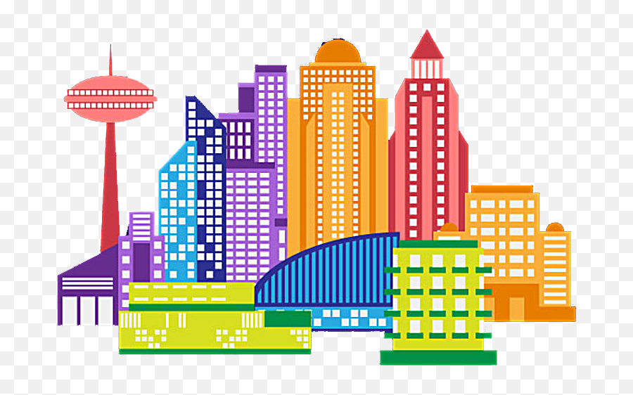 City Building Transprent - Cartoon Buildings Png,City Outline Png