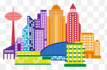 City Building Transprent - Cartoon Buildings Png