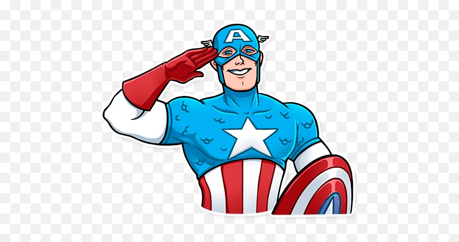 Classic Captain America Stickers - Live Wa Stickers Captain America Telegram Stickers Png,Captain America Icon Pack