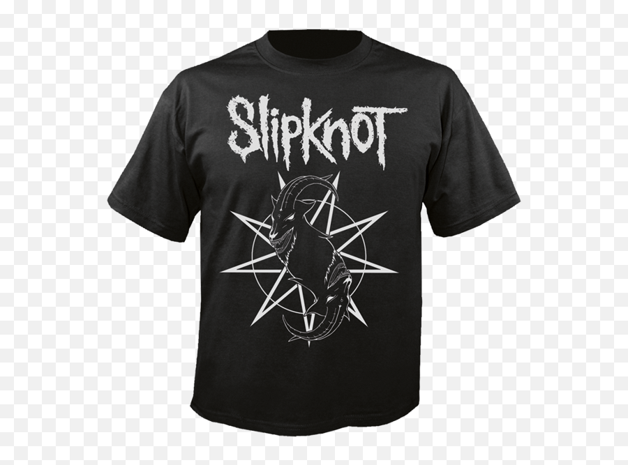 Short Sleeve T - Shirt Nuclear Blast Slipknot Goat Star Logo Slipknot People Shit T Shirt Png,Star Logo