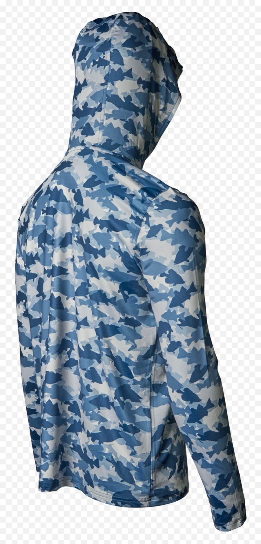 Whitewater Fish Camo Hooded Long - Sleeve U2013 Googan Squad Hooded Png,Skullcandy Icon Sc Gunmetal