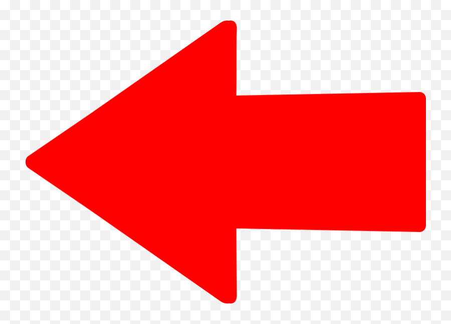 Straight Red Arrow Left - Openclipart Red Arrow Pointing Left Png,Straight Arrow Icon