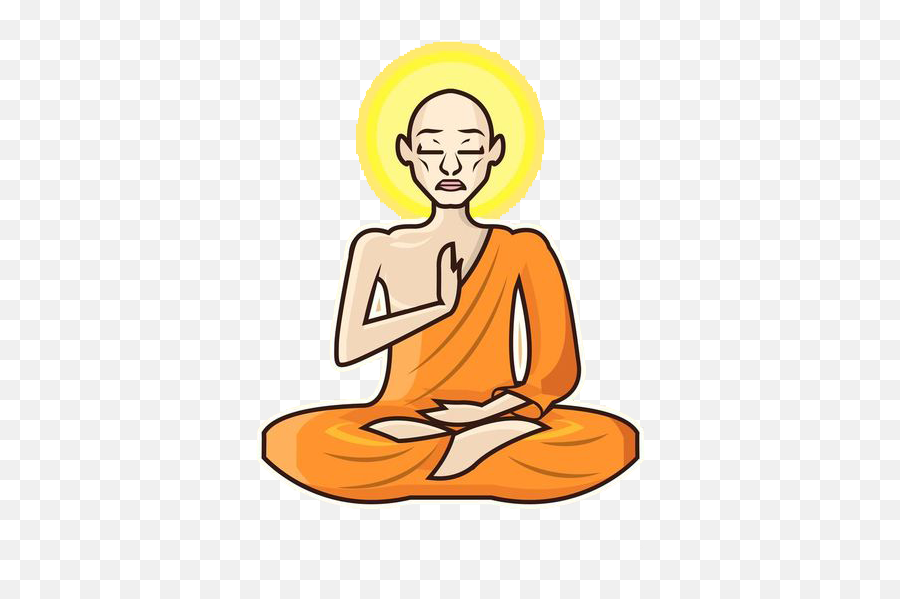 Meditation Monk Clip Art - Monk Meditating Png,Monk Png