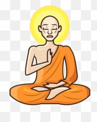 Meditation Monk Clip Art - Monk Meditating Png,Monk Png