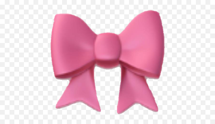 Emoji Pink Ribbon Bow Pinkbow Pinkribbon - Pink Bow Emoji Png,Pink Bow Png