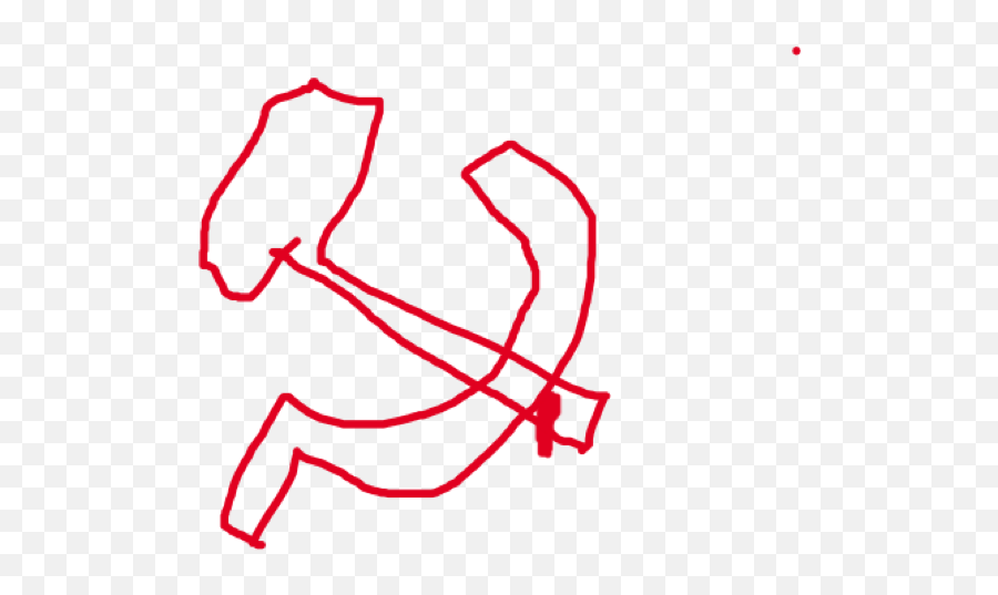 Crappy Hammer And Sickle Layer - Drawing Png,Hammer And Sickle Transparent Background