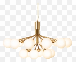 Apiales 18 Brushed Brass Nuura - Chandelier Png,Chandelier Png