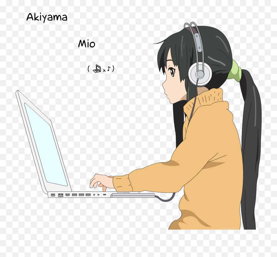 K - Computer Anime Girl Png,Anime Pngs