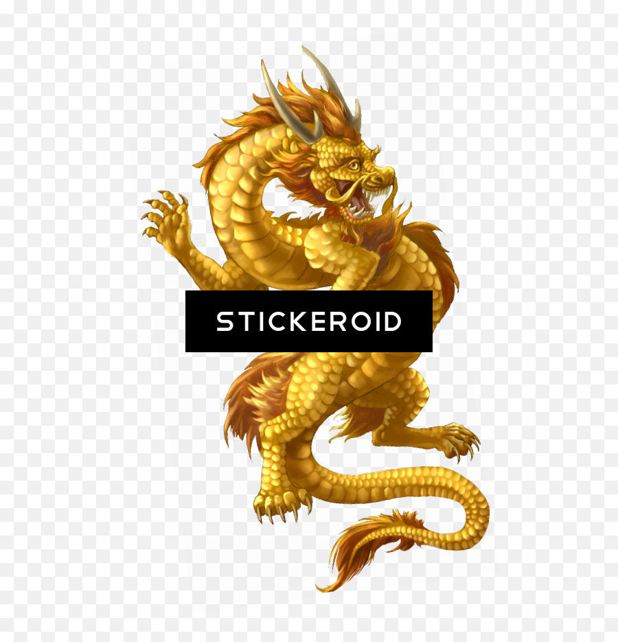 Download Hd Chinese Dragon - Golden Chinese Dragon Png,Dragon Clipart Transparent Background