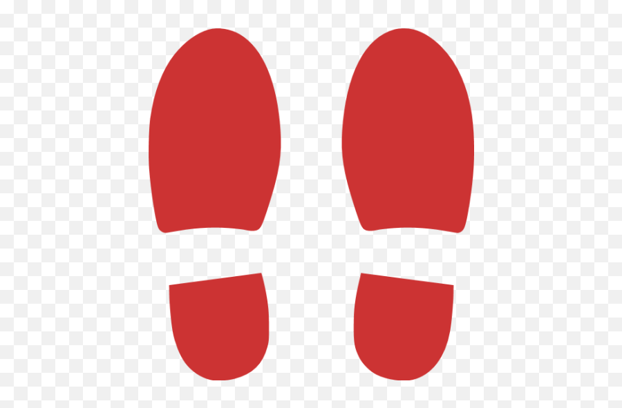 Persian Red Shoes Footprints Icon - Red Foot Prints Png,Footprints Png