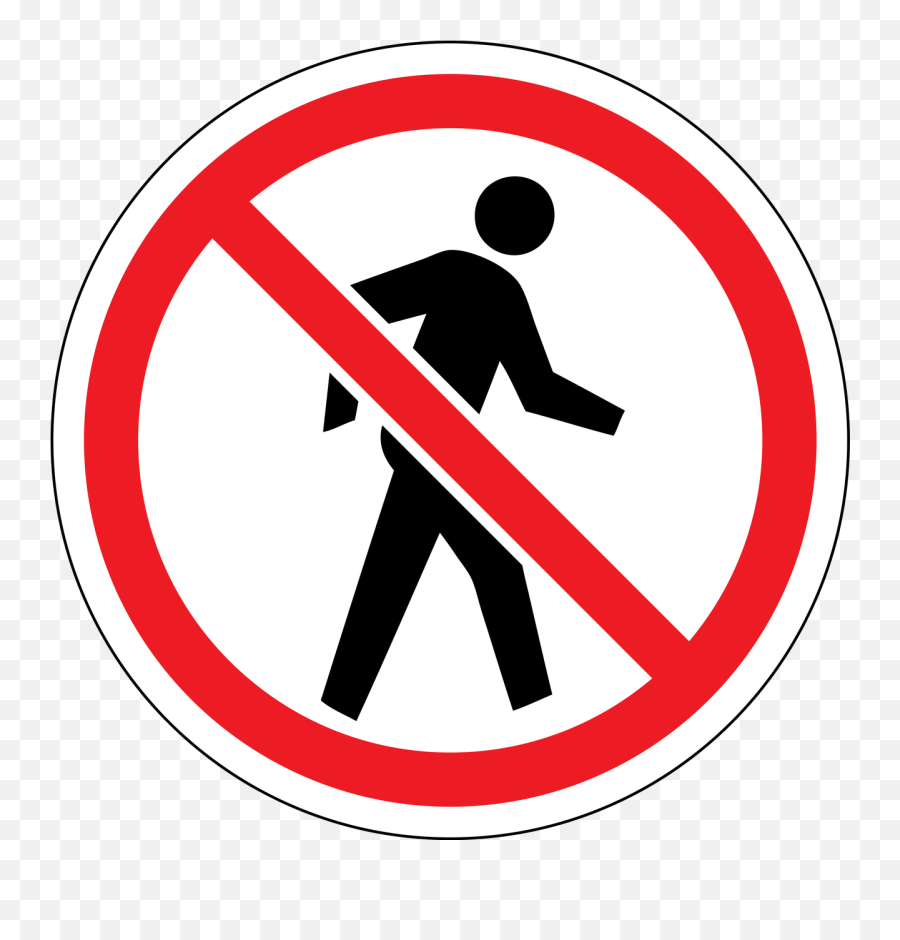 No People Sign Red Circle - Prohibido Seguir De Frente Png,Red Circle Png